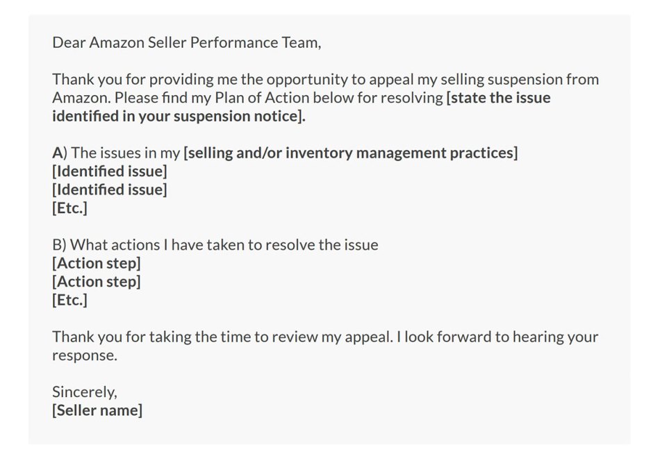 Amazon account suspended